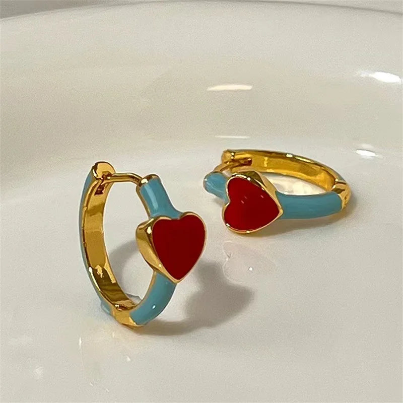 Enamel Shine Hoops